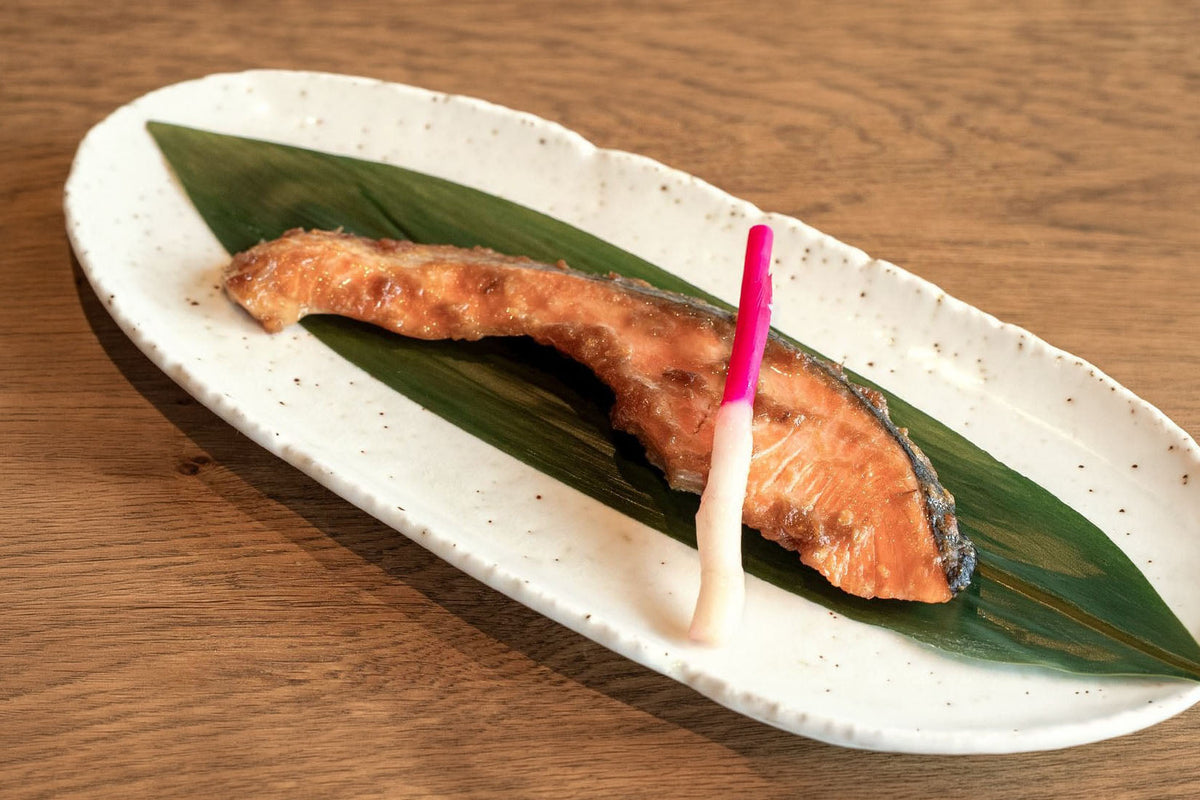 銀さけ甲州やまご味噌漬けの焼き上がり
